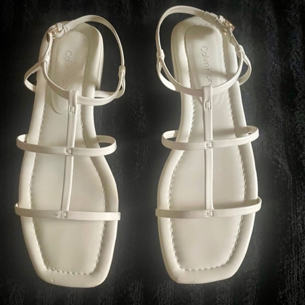 Calvin Klein strappy sandals size 8